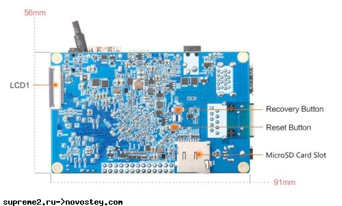 Одноплатный компьютер Orange Pi 4 LTS выйдет в феврале по цене от 