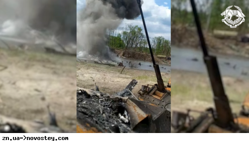Силы специальных операций показали, как уничтожили понтонную переправу оккупантов в Луганской области — видео
