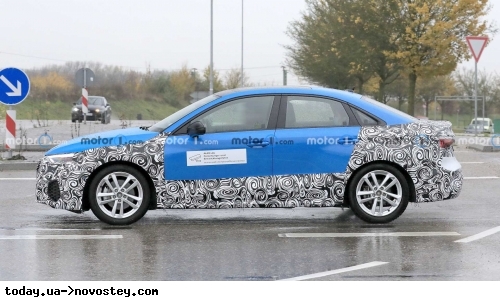 Оновлений седан Audi A3 помітили під час тестів