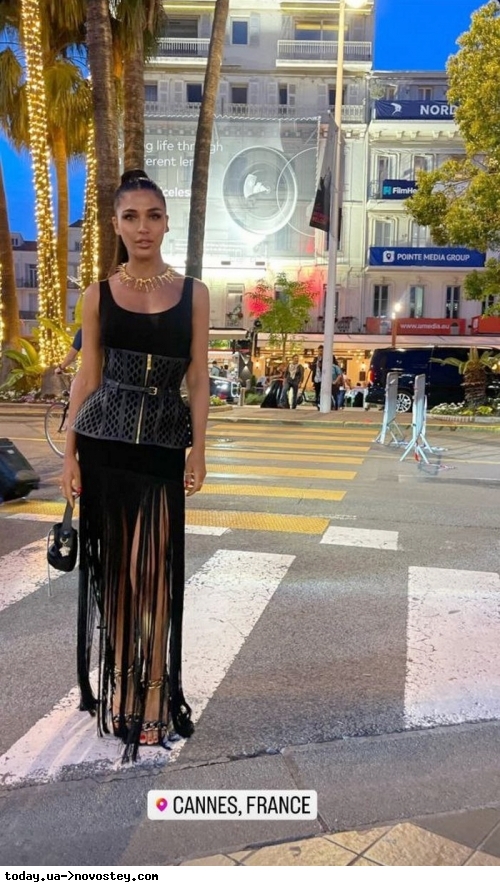У міні-сукні з корсетом: Санта Дімопулос у ефектному вбранні прикрасила Канський кінофестиваль