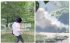 Женщина устроила пожар в центральном парке Днепра, кадры: "Поджигала пух"