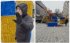 "Ти ще "Слава Україні" тут прокричи!": росіянка накинулася на комунальників через жовто-блакитні декорації, відео
