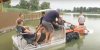 Український умілець створив плаваючий трактор для риболовлі: відео диво-винаходу
